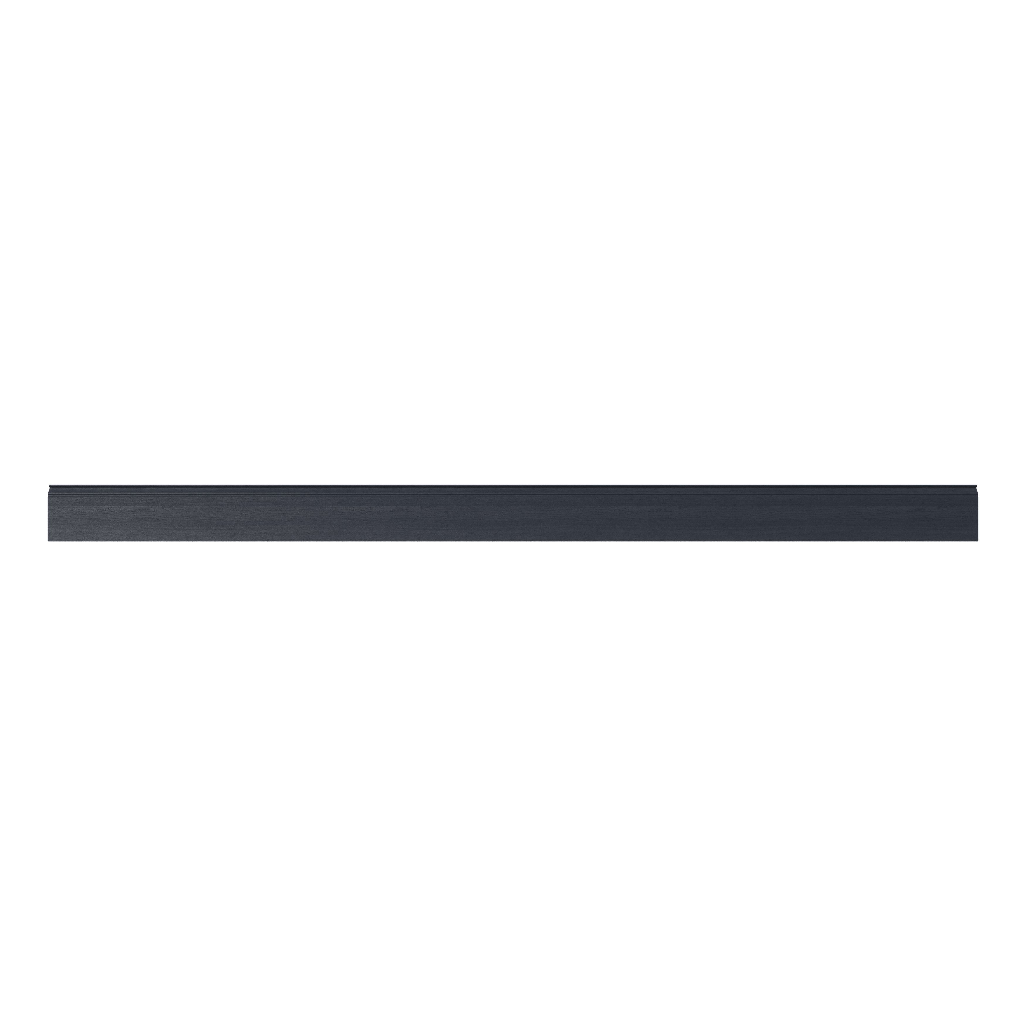 GoodHome Alpinia Midnight Navy Wood effect Square edge Stepped Plinth, (L)2400mm