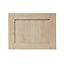 GoodHome Alpinia Oak effect shaker Appliance Cabinet door (W)600mm (H)453mm (T)18mm