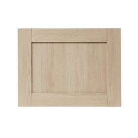 GoodHome Alpinia Oak effect shaker Appliance Cabinet door (W)600mm (H)453mm (T)18mm