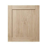 GoodHome Alpinia Oak effect shaker Appliance Cabinet door (W)600mm (H)687mm (T)18mm
