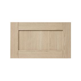 GoodHome Alpinia Oak effect shaker Drawer front, bridging door & bi fold door, (W)600mm (H)356mm (T)18mm