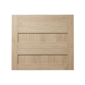 GoodHome Alpinia Oak effect shaker Drawer front (W)800mm, Pack of 3