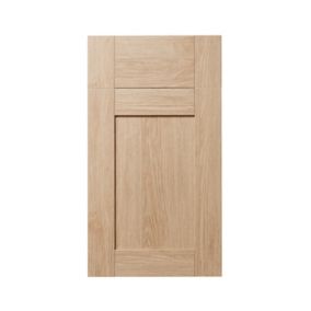 GoodHome Alpinia Oak effect shaker Drawerline Cabinet door, (W)400mm (H)715mm (T)18mm