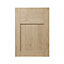 GoodHome Alpinia Oak effect shaker Drawerline Cabinet door, (W)500mm (H)715mm (T)18mm