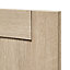 GoodHome Alpinia Oak effect shaker Drawerline Cabinet door, (W)600mm (H)715mm (T)18mm