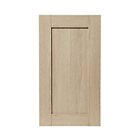 GoodHome Alpinia Oak effect shaker Highline Cabinet door (W)400mm (H)715mm (T)18mm