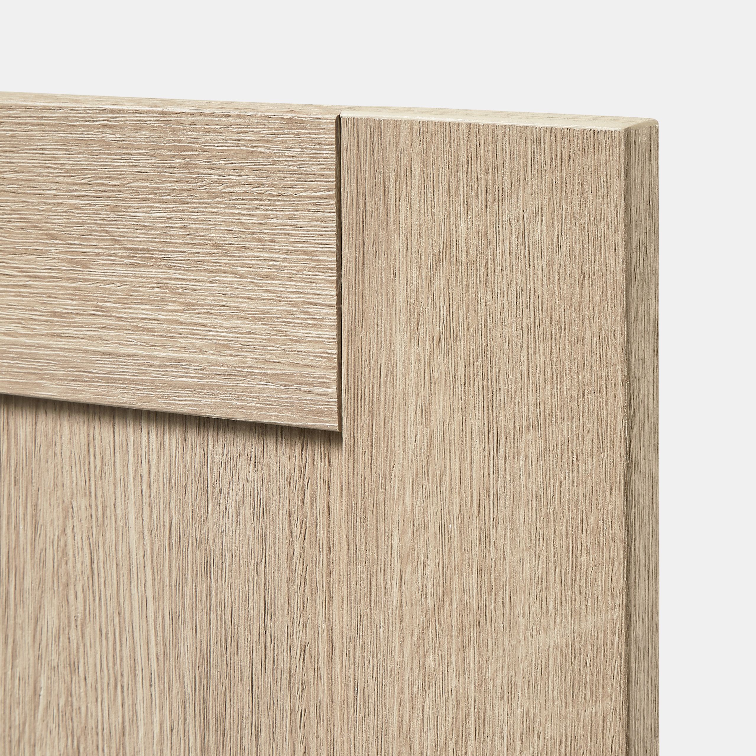 GoodHome Alpinia Oak effect shaker Highline Cabinet door (W)450mm (H)715mm (T)18mm