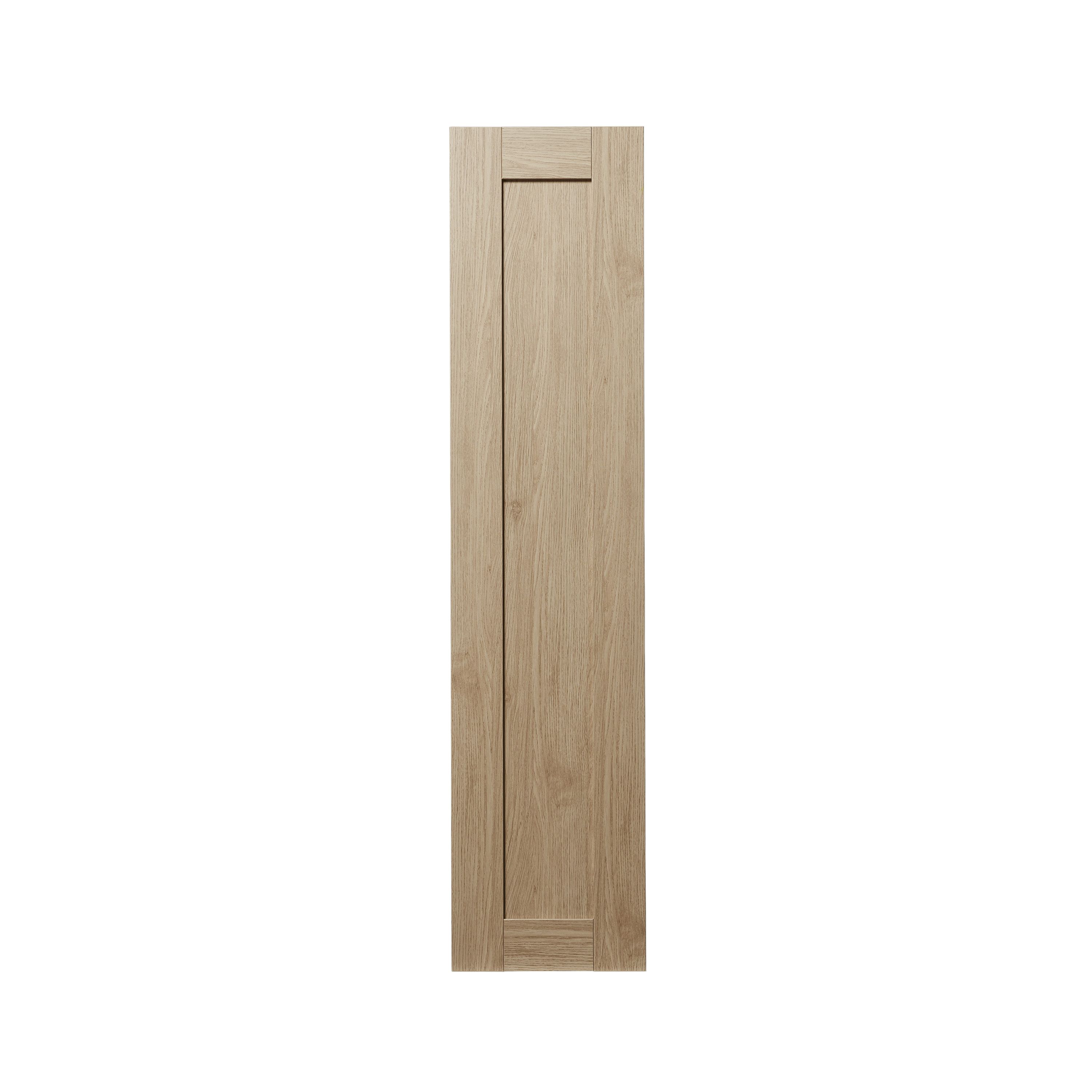 GoodHome Alpinia Oak effect shaker Larder Cabinet door (W)300mm (H)1287mm (T)18mm