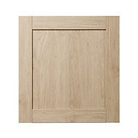 GoodHome Alpinia Oak effect shaker Tall appliance Cabinet door (W)600mm (H)633mm (T)18mm