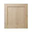 GoodHome Alpinia Oak effect shaker Tall appliance Cabinet door (W)600mm (H)633mm (T)18mm