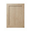 GoodHome Alpinia Oak effect shaker Tall appliance Cabinet door (W)600mm (H)806mm (T)18mm