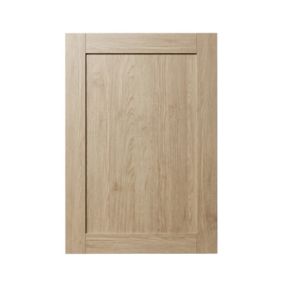 GoodHome Alpinia Oak effect shaker Tall appliance Cabinet door (W)600mm (H)867mm (T)18mm