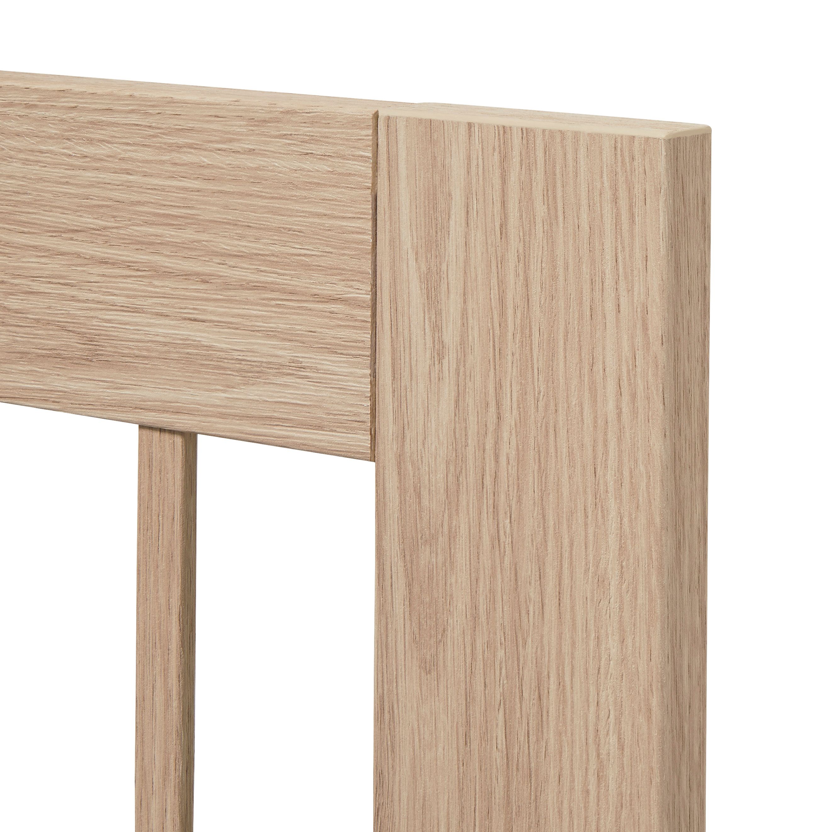 GoodHome Alpinia Oak effect shaker Tall glazed Cabinet door (W)300mm (H)895mm (T)18mm