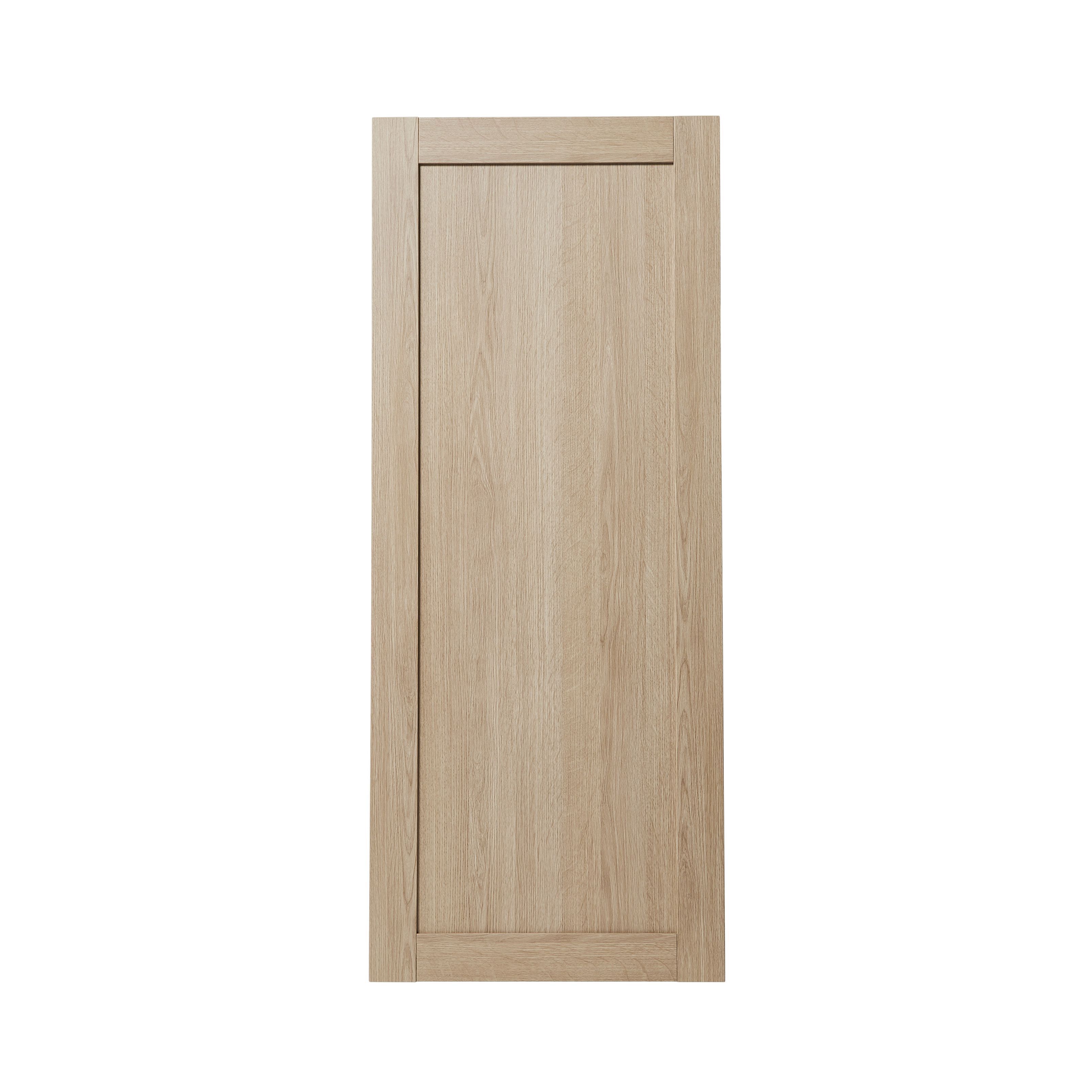 GoodHome Alpinia Oak effect shaker Tall larder Cabinet door (W)600mm (H)1467mm (T)18mm