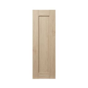 GoodHome Alpinia Oak effect shaker Tall wall Cabinet door (W)300mm (H)895mm (T)18mm