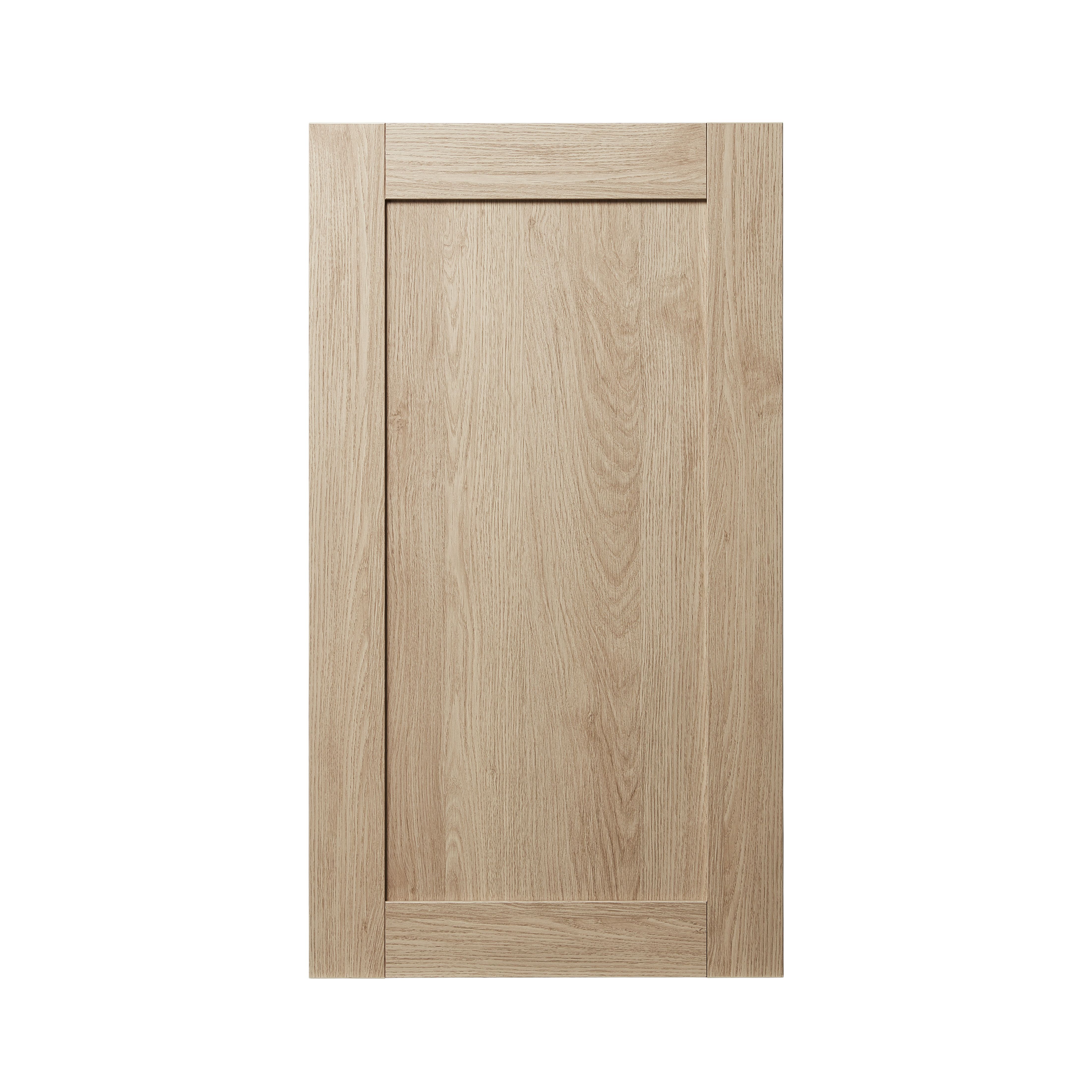 GoodHome Alpinia Oak effect shaker Tall wall Cabinet door (W)500mm (H)895mm (T)18mm
