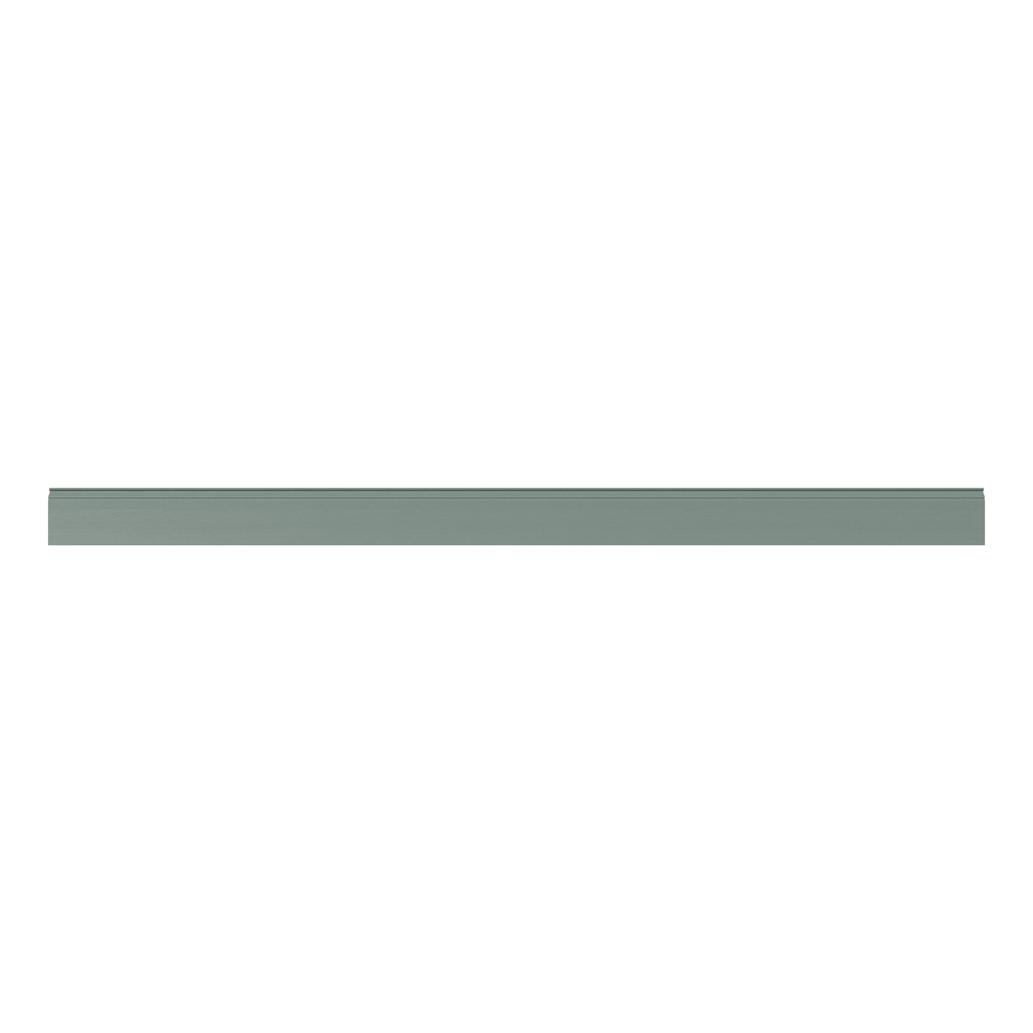 GoodHome Alpinia Reed Green Wood effect Square edge Stepped Plinth, (L)2400mm