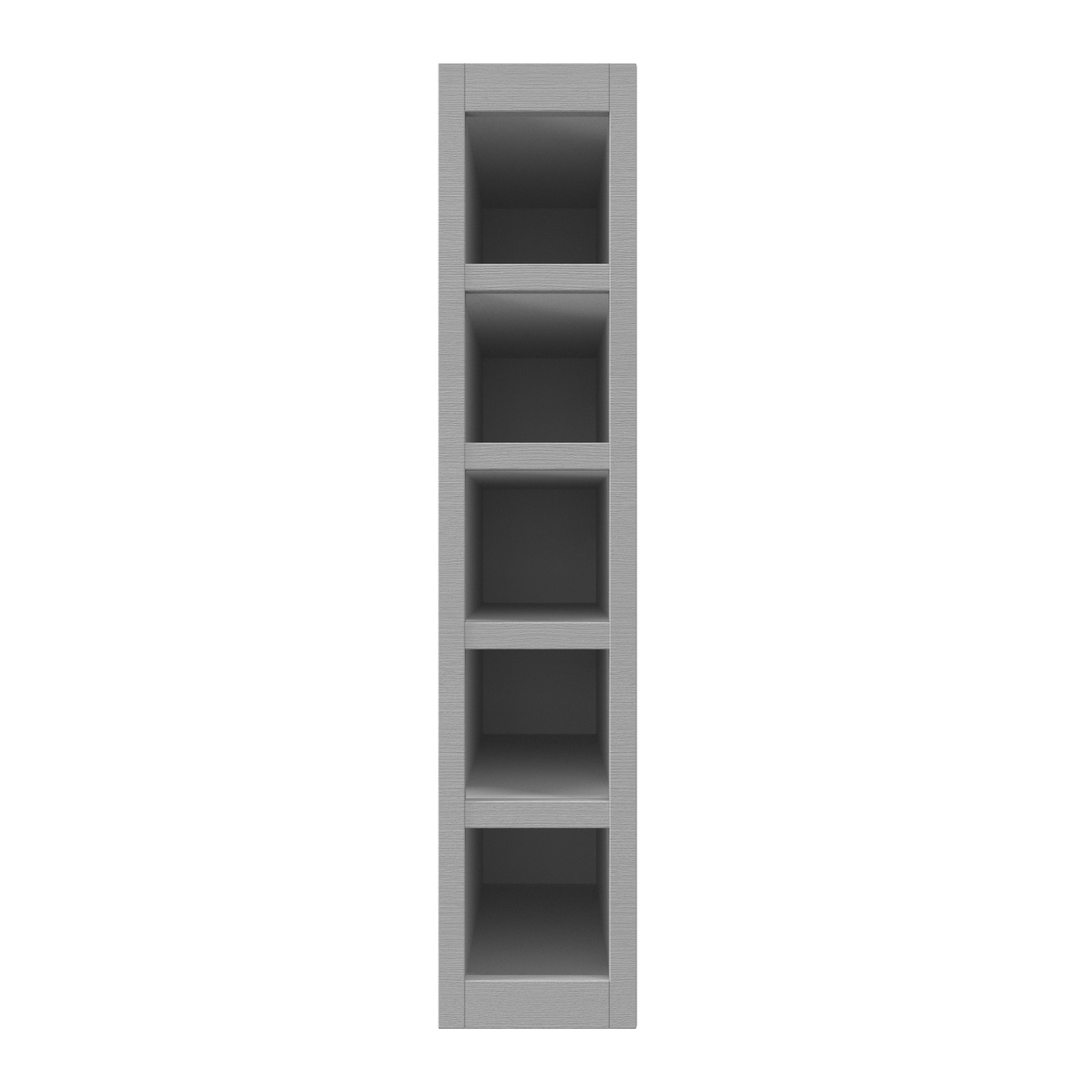 GoodHome Alpinia Slate grey Wine rack fascia, (H)715mm (W)147mm