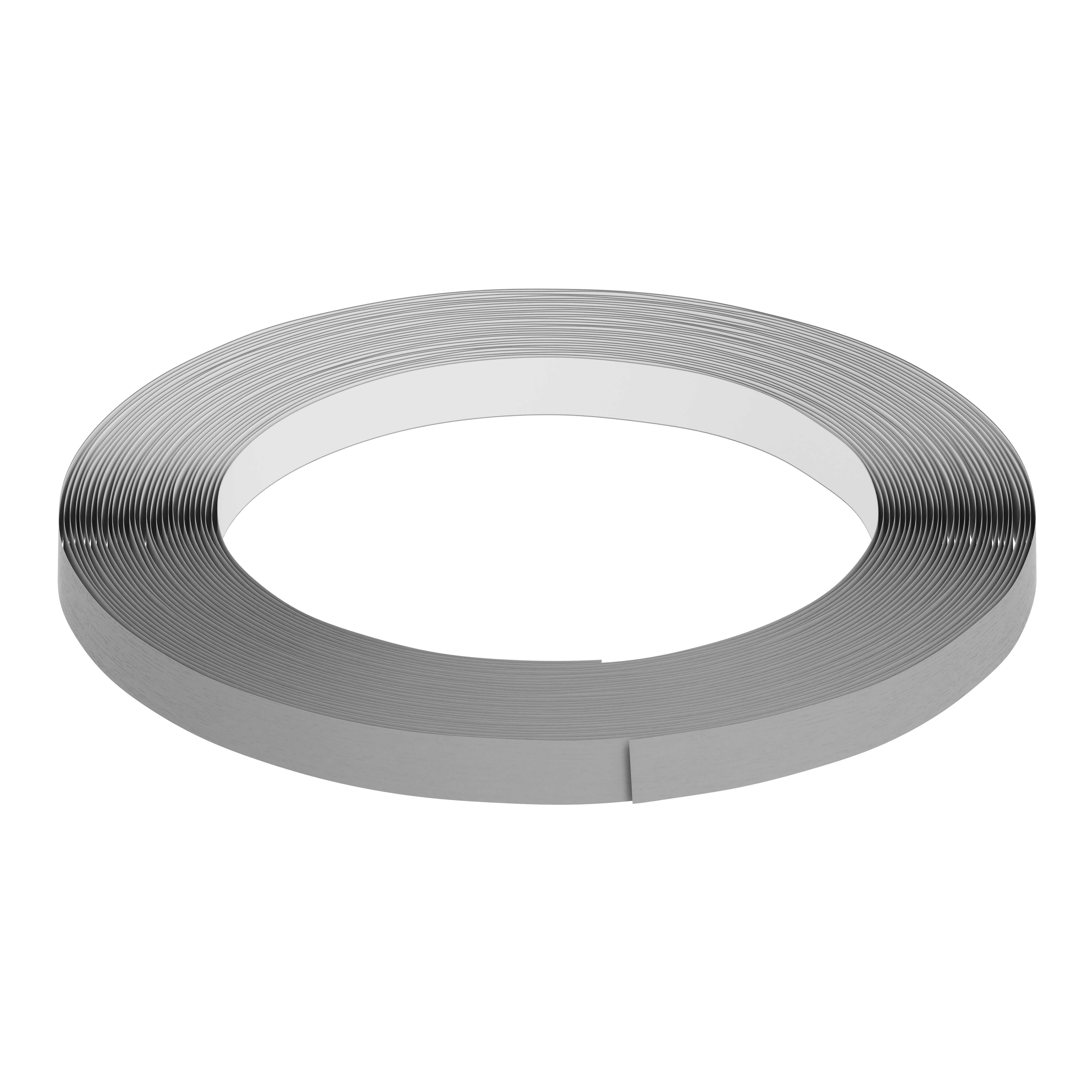 GoodHome Alpinia Wood effect Slate grey Worktop edging tape, (L)10m (W)19mm