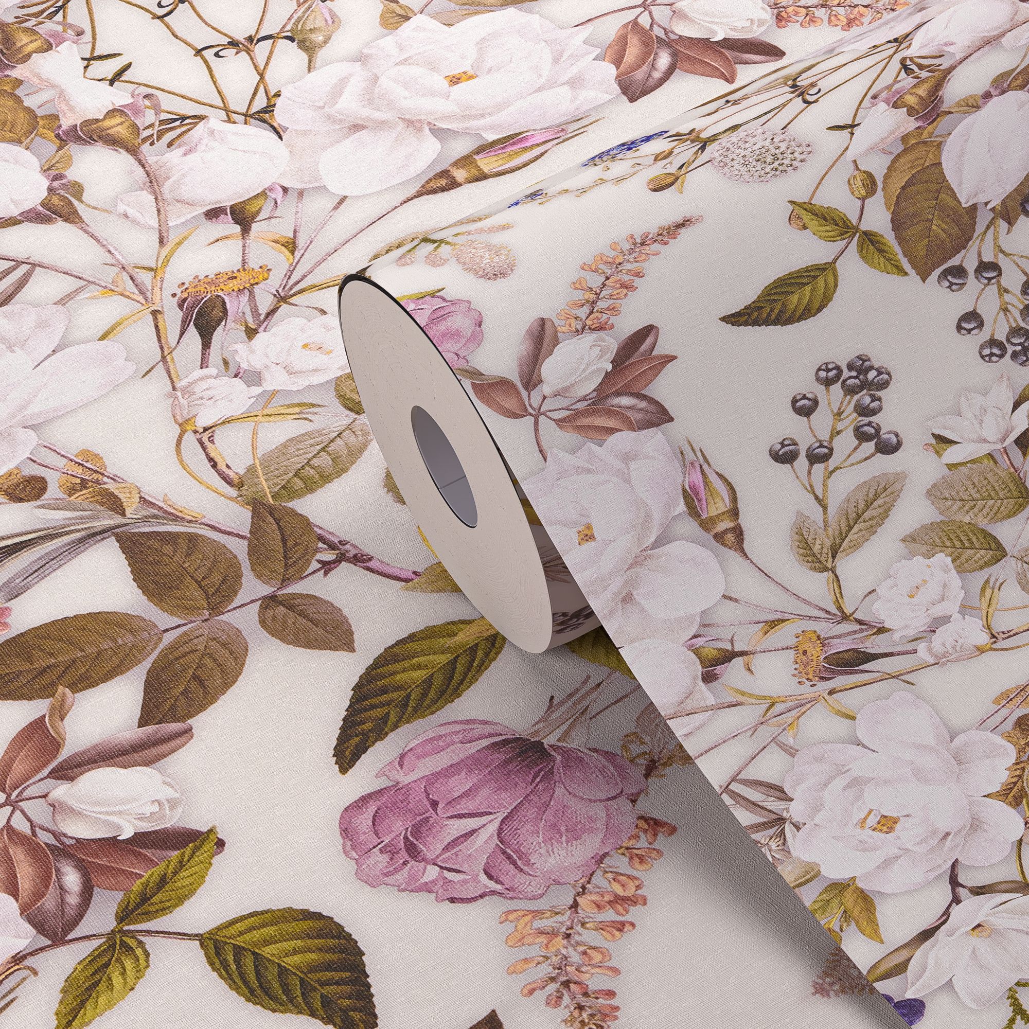 GoodHome Altamura Multicolour Floral Embossed Wallpaper