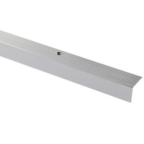 GoodHome Aluminium Anti-slip Step protector, (L)900mm (W)25mm