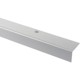 GoodHome Aluminium Anti-slip Step protector, (L)900mm (W)35mm