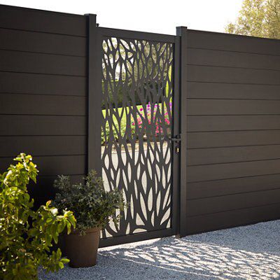 GoodHome Aluminium Fencing top cap (L)1.79m