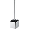 GoodHome Amantea ABS plastic, polypropylene (PP) & stainless steel Silver effect Toilet brush & holder