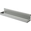 GoodHome Amantea Grey Stainless steel Wall-mounted Bathroom Shelf, (L)400mm (D)79mm (H) 67mm