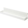 GoodHome Amantea White Stainless steel Wall-mounted Bathroom Shelf, (L)400mm (D)79mm (H) 67mm