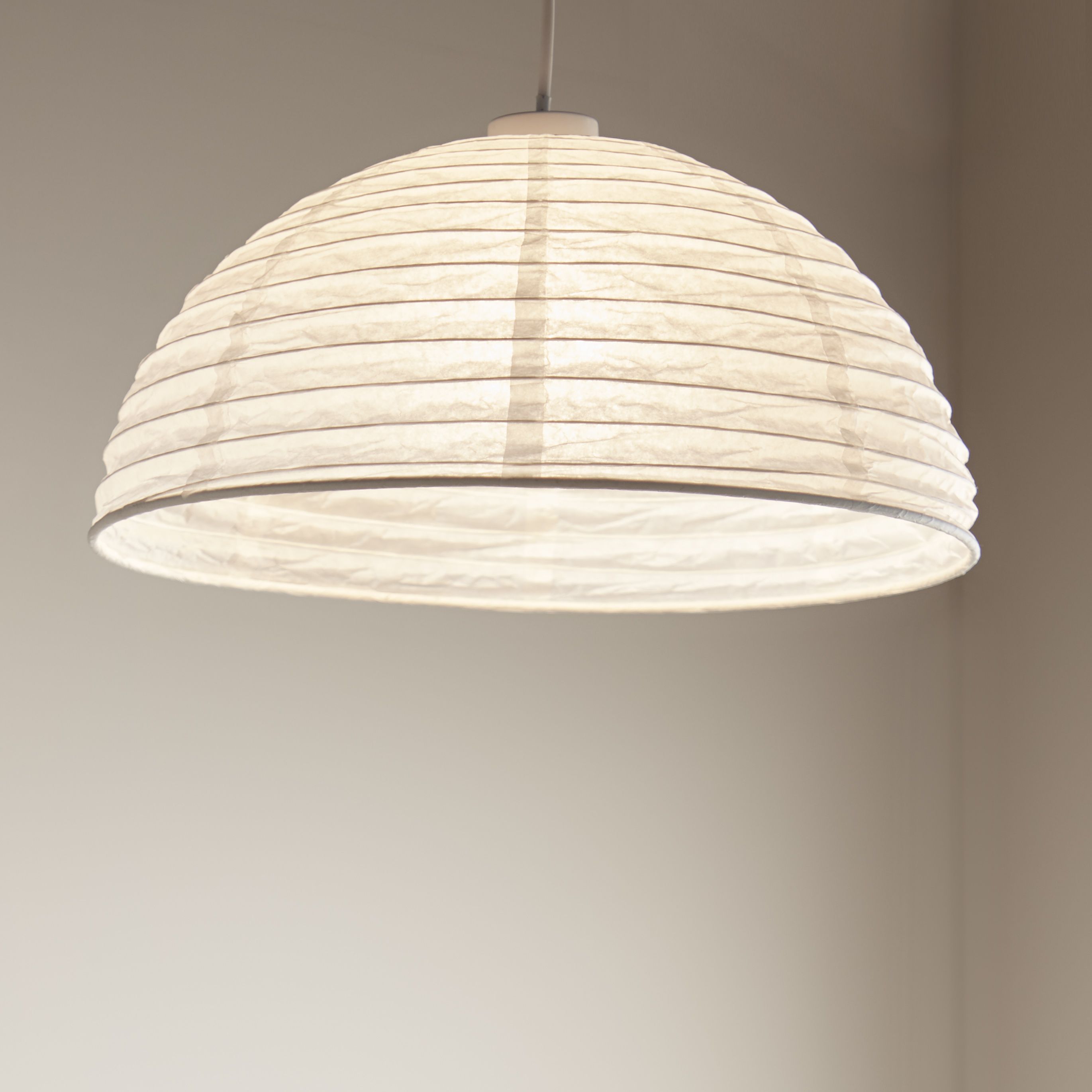 GoodHome Anbus White Light shade (D)38cm