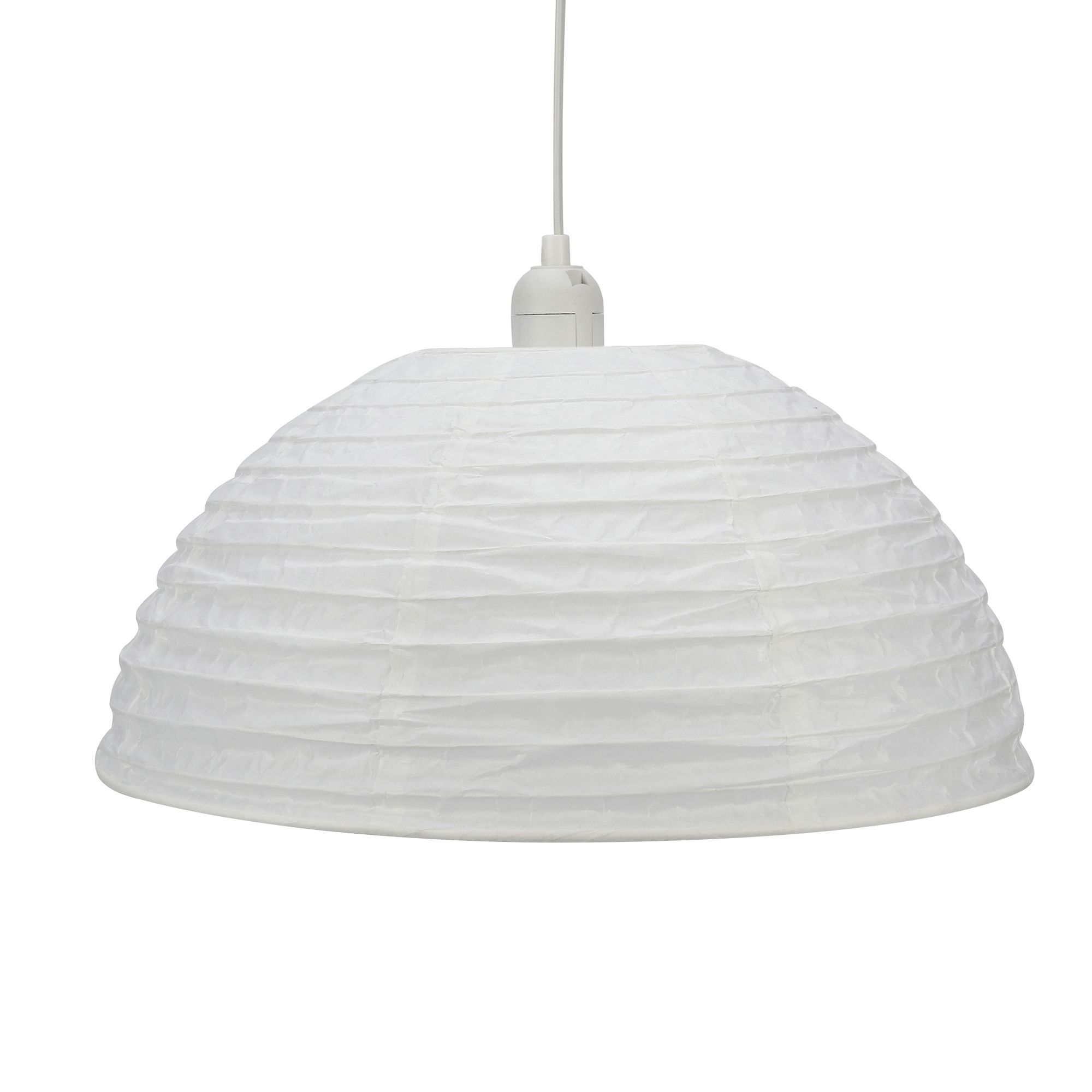 GoodHome Anbus White Light shade (D)38cm