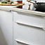 GoodHome Andali Chrome effect Kitchen cabinets Edge Handle (L)247mm