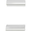 GoodHome Andali Chrome effect Kitchen cabinets Edge Handle (L)47mm