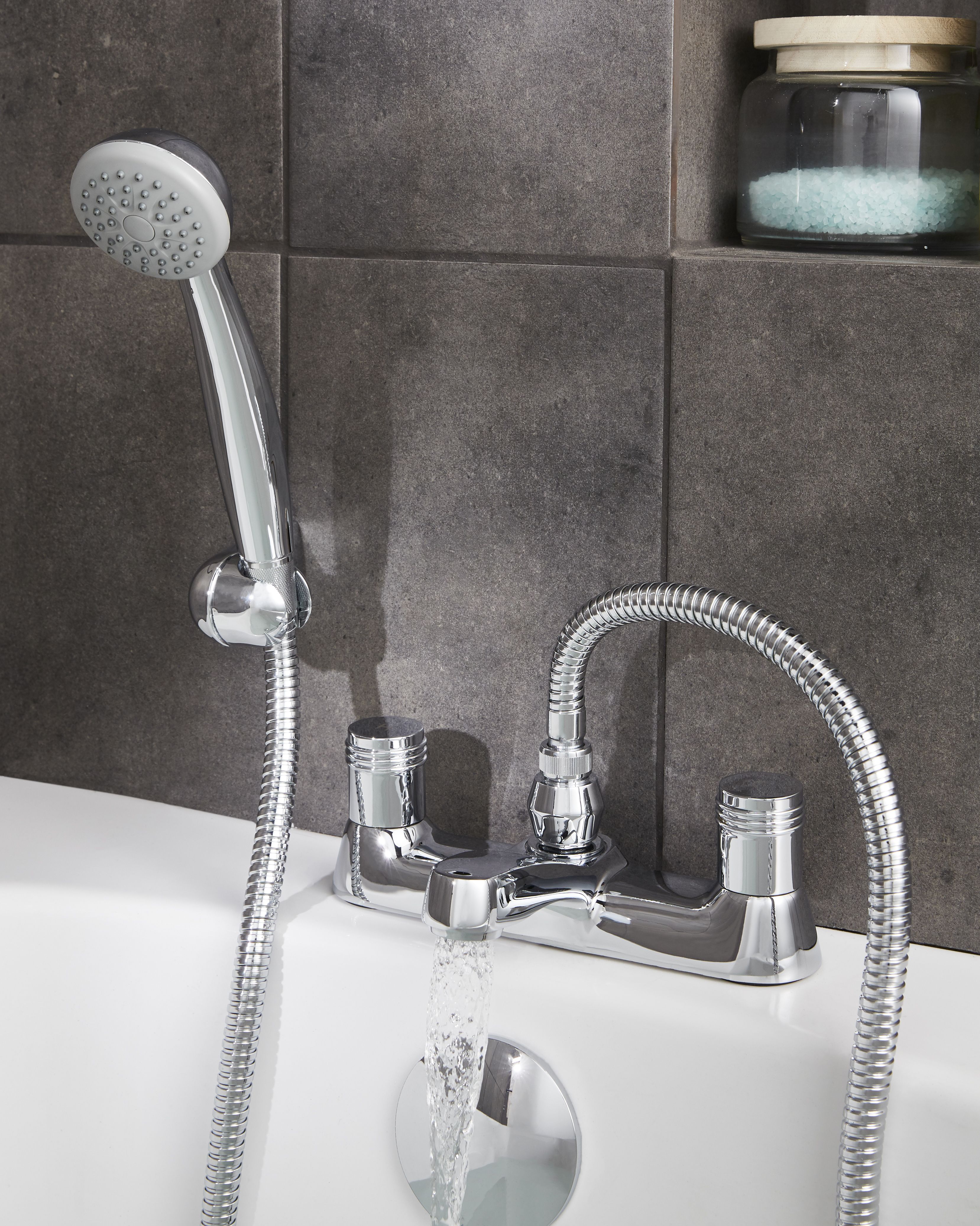 GoodHome Annagh Combi boiler, gravity-fed & mains pressure water systems Ceramic Shower mixer Tap