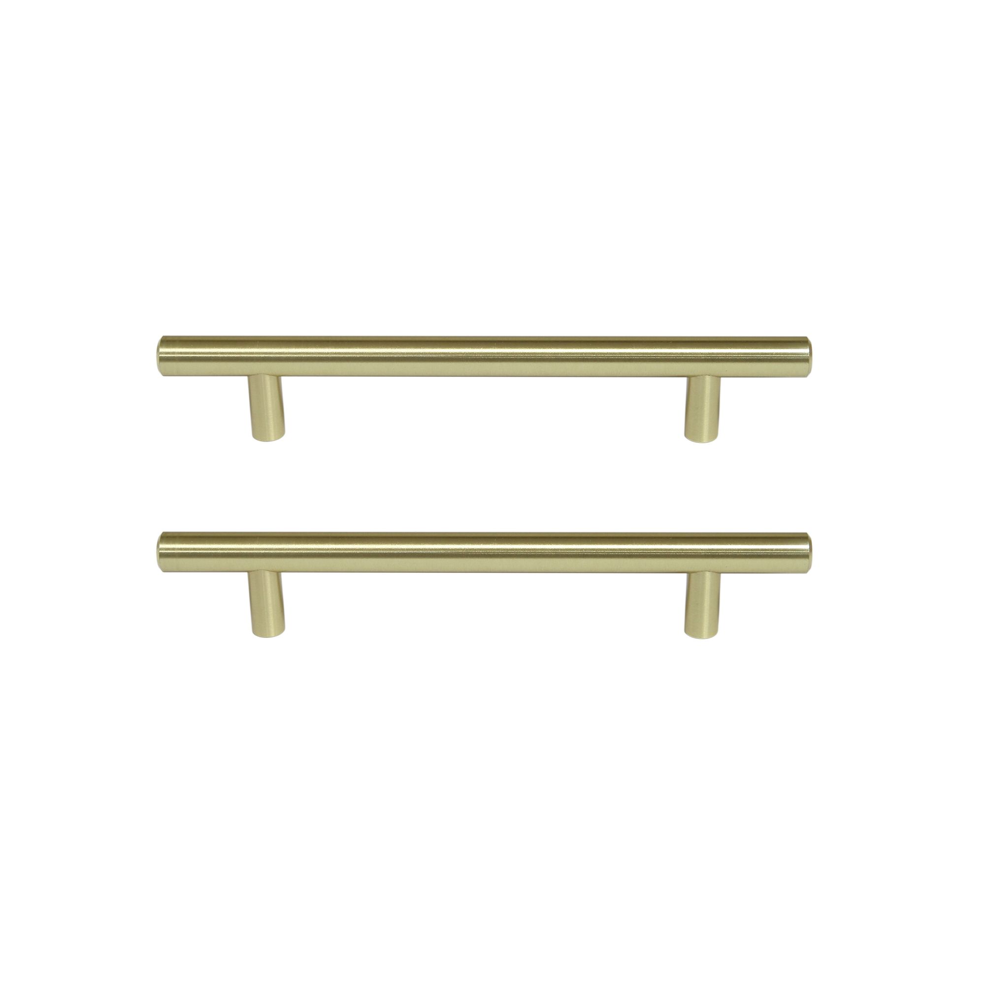 GoodHome Annatto Brass effect Kitchen cabinets Pull handle (L)18.8cm