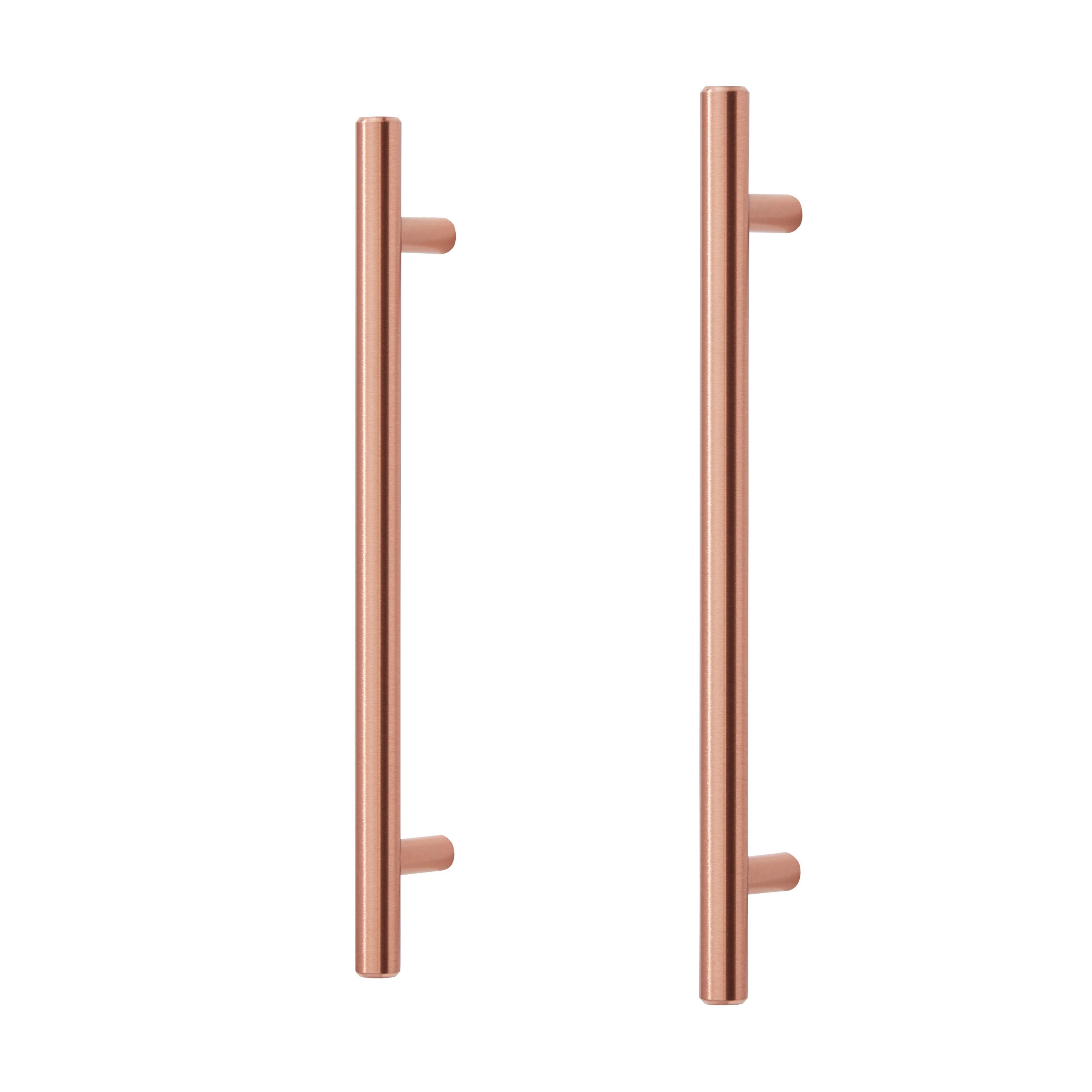 GoodHome Annatto Copper effect Kitchen cabinets Handle (L)220mm