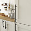 GoodHome Annatto Matt Black Kitchen Cabinet Handle (L)33.6cm