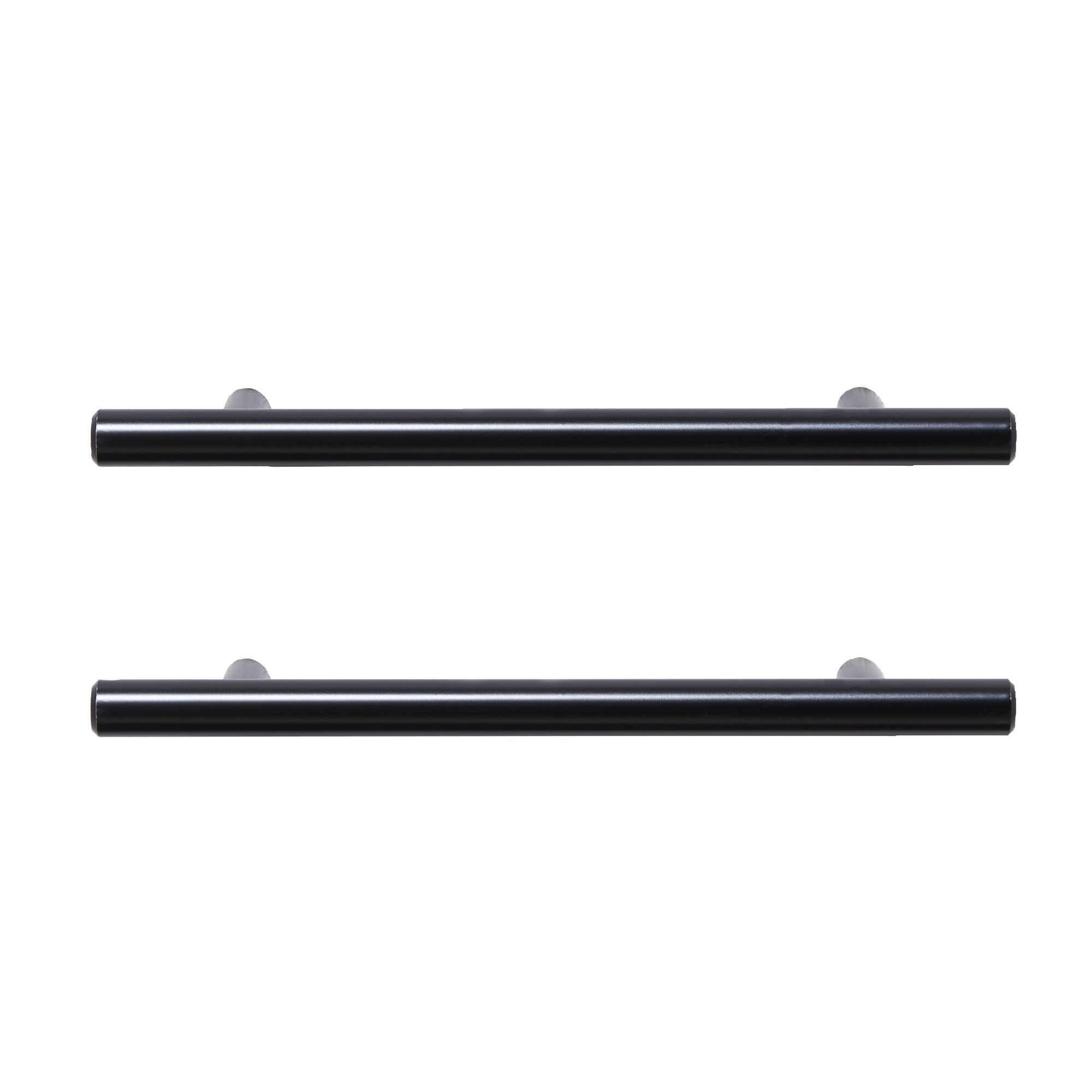 GoodHome Annatto Matt Black Kitchen cabinets Handle (L)18.8cm