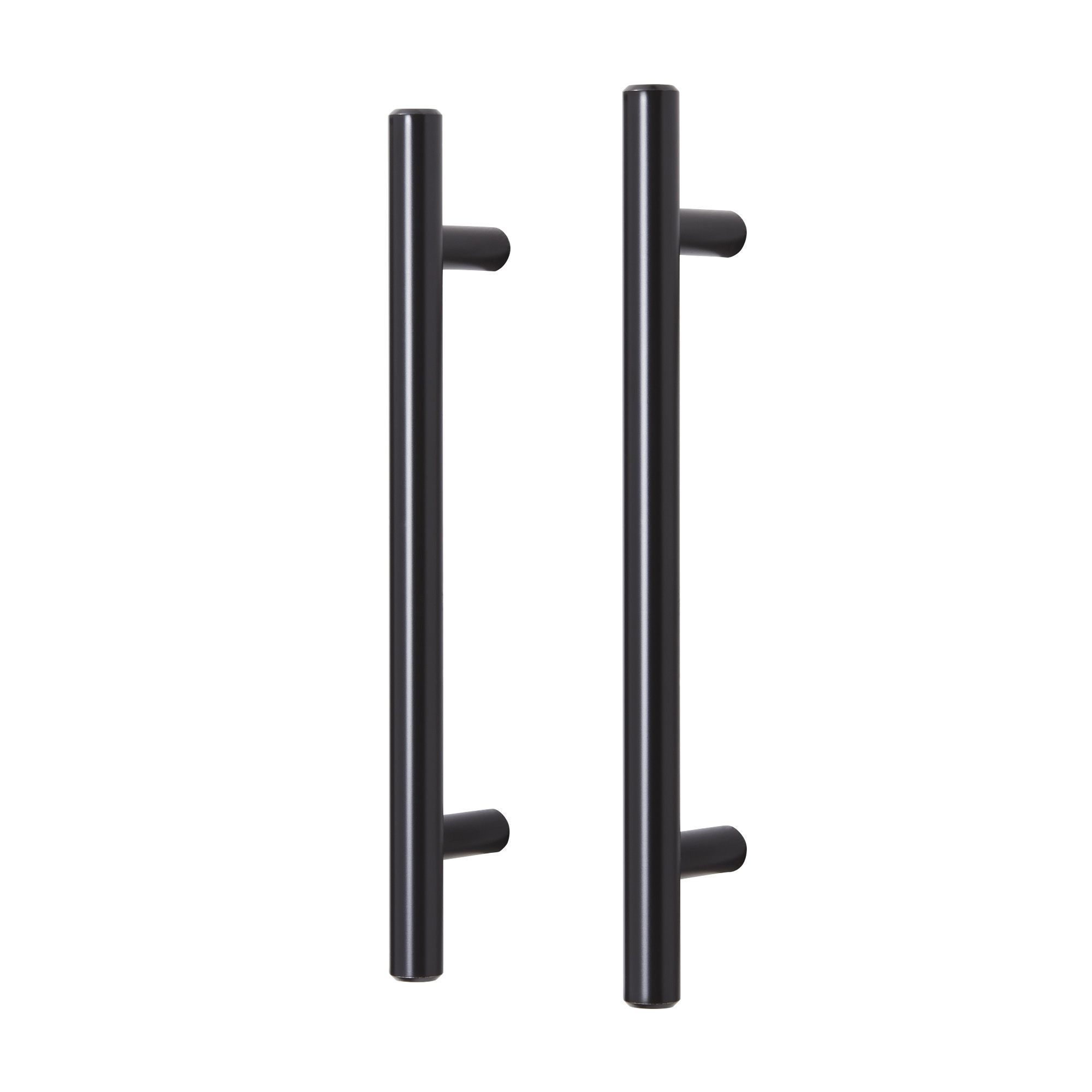 GoodHome Annatto Matt Black Kitchen cabinets Handle (L)18.8cm