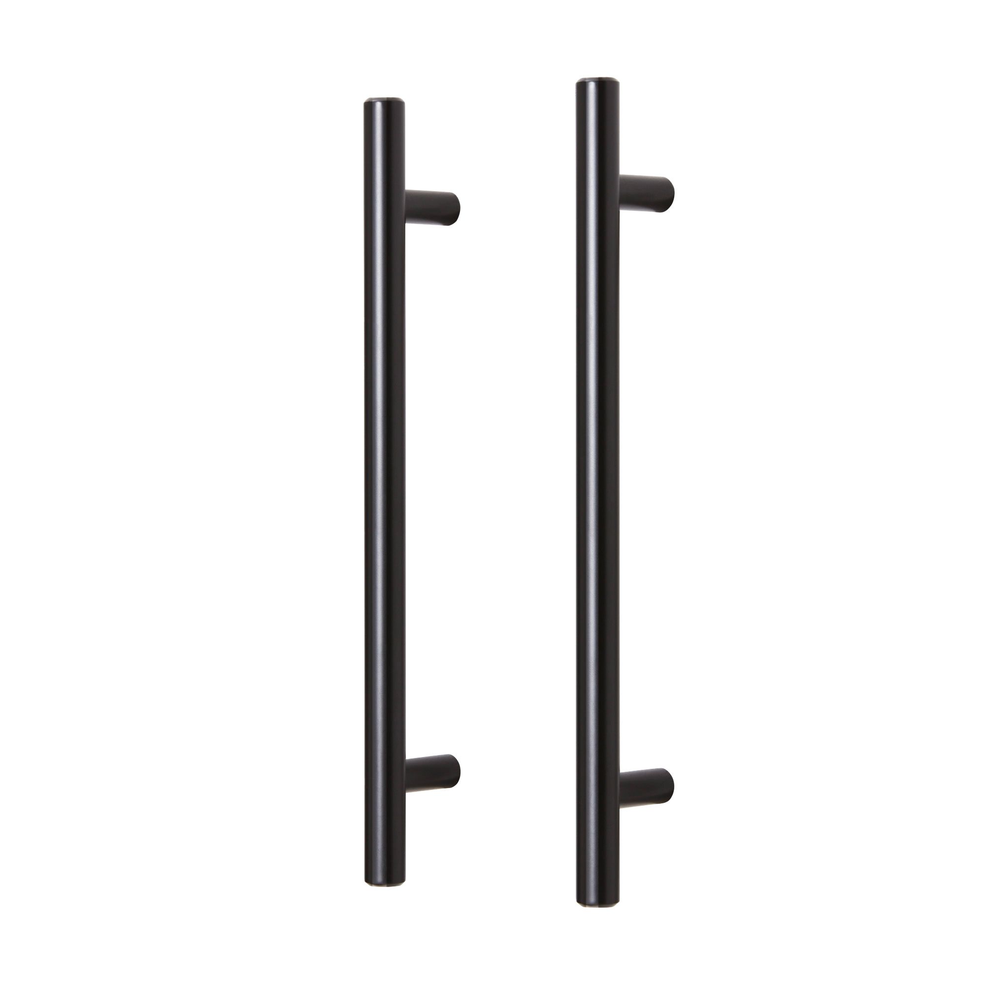 GoodHome Annatto Matt Black Kitchen cabinets Handle (L)22cm