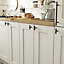 GoodHome Annatto Matt Black Kitchen cabinets Pull handle (L)50mm