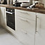 GoodHome Annatto Nickel effect Kitchen cabinets Handle (L)33.6cm