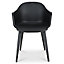 GoodHome Annecy Black Plastic Chair