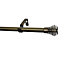 GoodHome Antiki Antique brass effect Extendable Single pole Set, (L)1200mm-2100mm (Dia)19mm