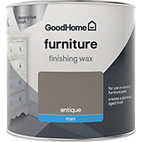 GoodHome Antique Matt Furniture Wax Finishing wax, 0.5L
