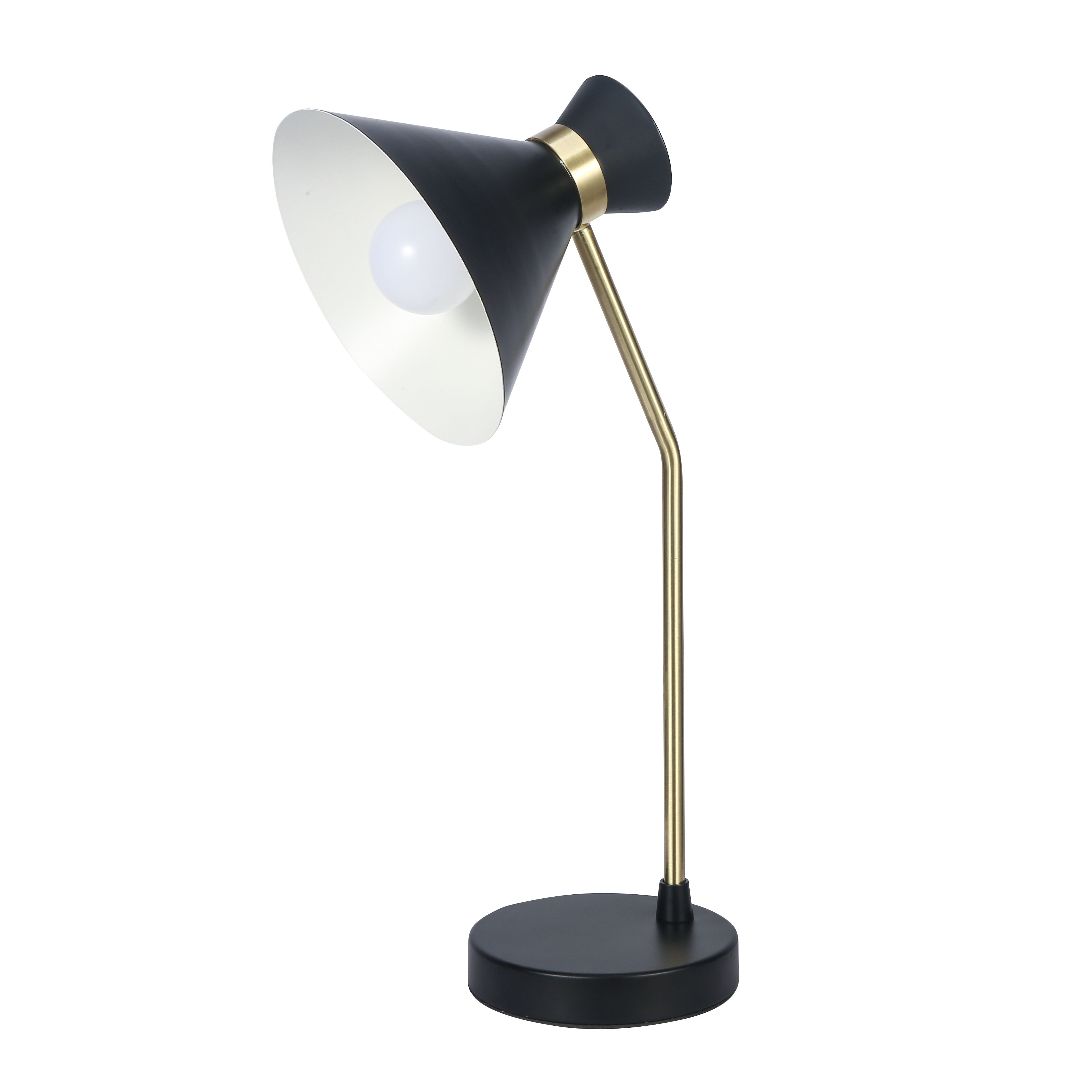 GoodHome Apennin Matt Black Table light