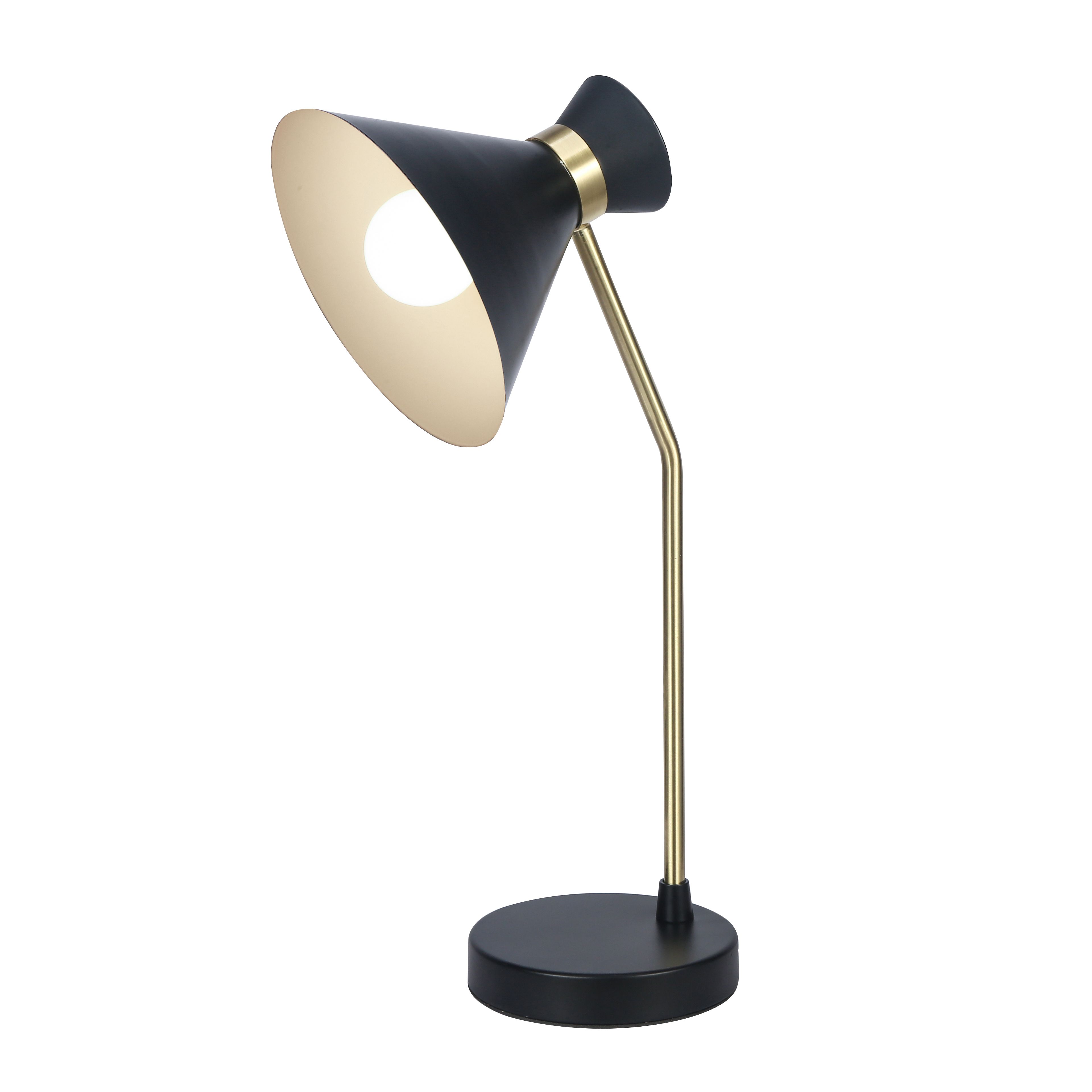 GoodHome Apennin Matt Black Table light