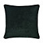 GoodHome Arntzen Dark green Plain Indoor Cushion (L)55cm x (W)55cm