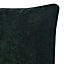 GoodHome Arntzen Dark green Plain Indoor Cushion (L)55cm x (W)55cm